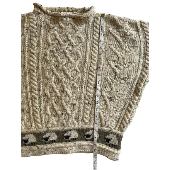 Aran Country‎ Knitwear Ireland Sweater with Sheep Trim Size X-Small - Picture 5 of 6